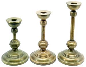 Diseño único casa decoración de hierro decoración de la vela del pilar de oro del jardín uso sostenedor de vela de alta calidad conjunto de 3 soporte de la vela - Product Image 1