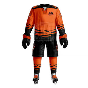 ชุดยูนิฟอร์มฮอกกี้น้ำแข็งครบชุด เสื้อและกางเกงยูนิฟอร์มฮอกกี้น้ำแข็ง อุปกรณ์สำหรับการแสดงของทีมฮอกกี้น้ำแข็ง - Product Image 1