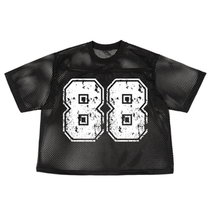 Unisex Customized Design Boxy Fit Mesh <b>American</b> Football Jersey Summer Gym Oversized Short Sleeved Sports Printed Plus Size - Product Image 1