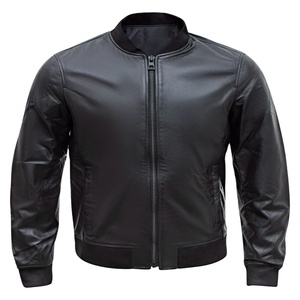 Etiqueta Personalizada, 100% Cuero Genuino, Chaqueta de Invierno con Parches y Letras, Unisex, Piel de Vaca, Forro de Lona y Algodón, Resistente al Viento, Impermeable, Transpirable, Gruesa - Product Image 1