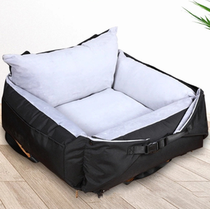 Asiento de Coche Plegable para Perros Phoenix Fashion con Correa de Seguridad, Material de Fibra, Uso en las Cuatro Estaciones, Lavable a Máquina - Product Image 1