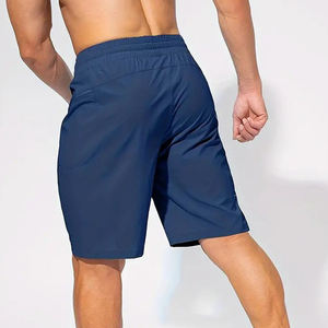 กางเกงขาสั้นชายหาดออกแบบเองได้สำหรับผู้ชาย สไตล์ลำลอง สีพื้น มีกระเป๋า กันน้ำ แห้งเร็ว ระบายอากาศได้ดี เอวยางยืด - Product Image 3