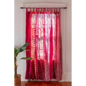 Cortinas Opacas de Algodón Hechas a Mano Estilo Bohemio Hindú para Decoración del Hogar y Ventanas, Ligeras, Vintage, con Bolsillos para Varillas - Product Image 6