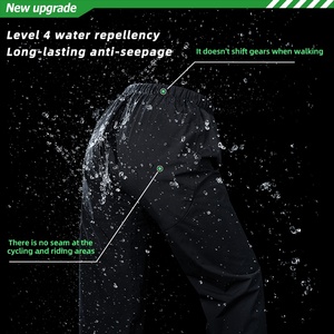 Ensemble de vêtements de <span class=keywords><strong>pluie</strong></span> légers et imperméables, veste et pantalon de <span class=keywords><strong>pluie</strong></span> respirants, imperméable enduit de PVC pour les trajets quotidiens, le camping et le vélo - Product Image 6
