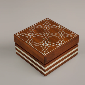 Ensemble de Mabkhar incrusté de nacre artisanal pour boîtes de conteneurs exquises arabes en gros bon prix du Vietnam - Product Image 2