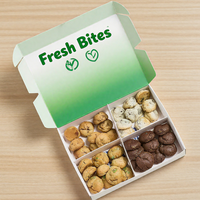 Inserts d'emballage écologiques roses pour crêpes, gâteaux, gaufres, pâtisseries, sushis, et séparateurs de sauces - Matériaux recyclés