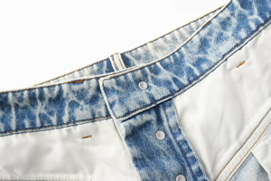 Pantalones cortos de mezclilla con diseño de bolsillo para mujer, pantalones vaqueros rasgados de cintura alta, pantalones cortos, ropa de calle informal de moda lavado azul para ropa de verano - Product Image 5