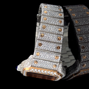 Hip Hop VVS Moissanite Diamond Square Shape Último diseño Reloj para niños Ocasión especial Desgaste Los mejores relojes - Product Image 5