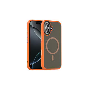 Coque Premium Orange Compatible MagSafe pour iPhone 17 Anti-Traces de Doigts Chargement Sans Fil Protection Arrière Finition Mate - Product Image 1