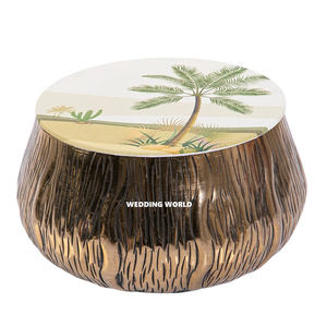 Bol à chocolat couleur pêche de forme ronde classique fait à la main - Product Image 3