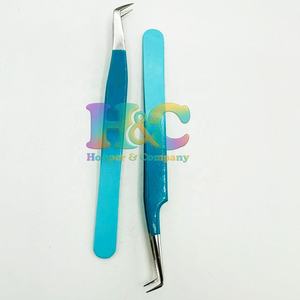 Pinces à cils professionnelles Hot Picks en acier inoxydable, design durable, préhension fine et parfaite, pour extensions de cils plates personnalisées - Product Image 5