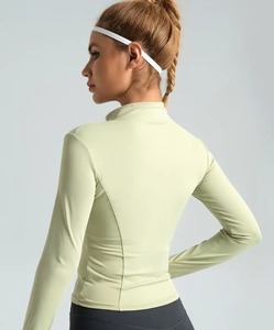 เสื้อแจ็คเก็ตแขนยาวมีซิปเสื้อฟิตเนสโยคะกีฬาแขนยาวระบายอากาศได้ดี - Product Image 2