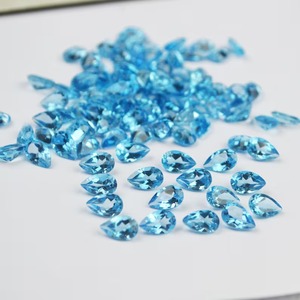 Mehrajudin <b>Gems</b> for Sky Blue Topaz 3x5mm-7x10mm Pear Cut Natural Loose Gemstone Third Party Appraisal Color Play/<b>Fire</b> for - Product Image 1