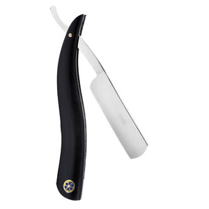 Rasoir droit vintage fait à la main en acier inoxydable jetable coupe-gorge bord Bikini aisselles rasage rasoir brosse hommes manche en plastique - Product Image 2