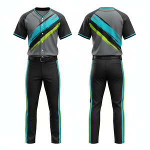 Uniforme de Béisbol Moderno al por Mayor, Personalizado, Sublimado, de Malla de Poliéster Transpirable, Ropa Deportiva para Equipos - Product Image 1