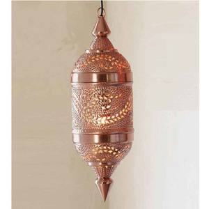 Lampe suspendue marocaine en métal de style classique Lampe en métal artisanale Hotelware Décoration de mariage Emballage avec logo personnalisé - Product Image 3