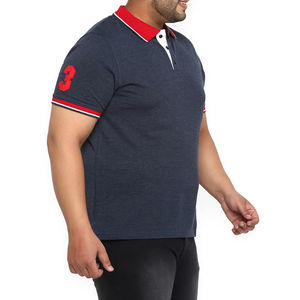 Polo de manga corta de algodón sólido para hombre, Polo ajustado para hombre, moda de otoño, transpirable, de talla grande, servicio OEM - Product Image 5