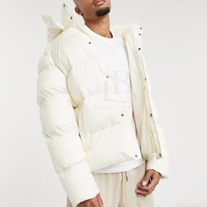 Haute qualité hommes hiver bulle veste Top vente 2025 personnalisé en gros mince tissu à capuche col poche décoration OEM - Product Image 6