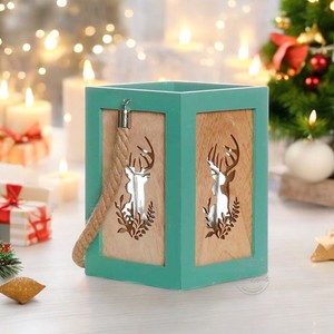 Adorno de elefante de ratán hecho a mano para árbol de Navidad decoración rústica Natural acento colgante de vacaciones respetuoso con el medio ambiente - Product Image 6