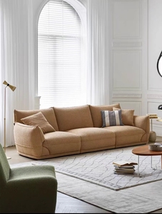 Sofá de Lujo para el Hogar, Estructura de Madera Maciza, Espuma de Alta Densidad, Muebles Cómodos para Sala de Estar - Product Image 2