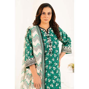K-52065 Vestido pakistaní Salwar Kameez de algodón Khaddar estampado de 3 piezas para festivales y ropa étnica con dupatta - Product Image 3