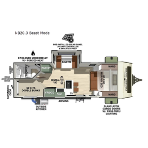 Autocaravana Forest River RV No Boundaries NB20.3 Beast Mode 2026 con Suspensión Independiente y Capacidad para 4 Personas, Móvil - Product Image 4