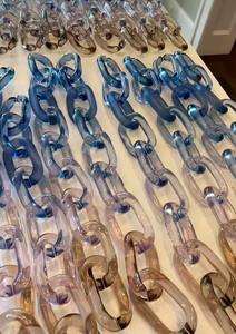 Modern Acrylic Chain Wall Accents Handmade Resin Hanging for Home Decor - Product Image 2