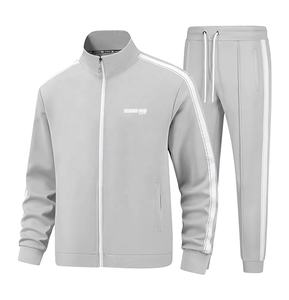 Ensemble de pantalons de survêtement et sweat à capuche à fermeture éclair de fitness personnalisés unisexe Survêtements de gymnastique d'hiver imprimés pour hommes et femmes Survêtement - Product Image 2