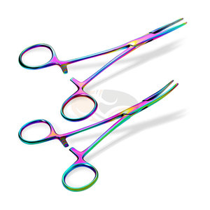 Forceps hémostatiques chirurgicaux en acier inoxydable OEM de haute qualité, droits et courbés, instruments médicaux durables, certification CE - Product Image 1