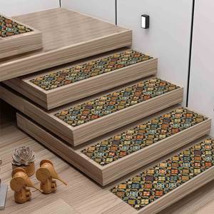 Ethnic Pattern Printed Rug: Trendy, Aztec, Modern, Gift, Stair, Personalized, Accent, Small, Popular,Step Rug - Product Image 5