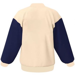 Varsity Jacket Zip Up Letterman Jacket Survêtement Printemps Automne Vêtements Rose Chaud - Product Image 6