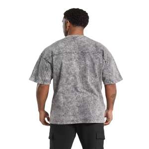 Camisetas Blancas al por Mayor, Estilo Urbano, Lavadas al Ácido, 275 Gsm, Algodón, Camisetas Vintage, Polos para Hombre - Product Image 4