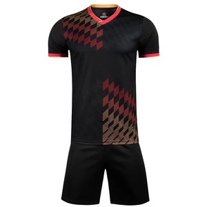 Conjunto de Camiseta de Fútbol Roja de Manga Corta para Hombre, Uniforme de Fútbol Morado para Adultos, Camiseta de Fútbol Blanca para Niños, Personalizable - Product Image 4