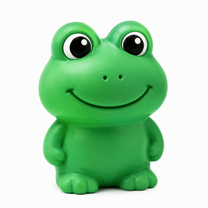 Porte-clés personnalisé en PVC 3D en forme de grenouille, personnage de dessin animé, breloque de sac étanche, pendentif mousqueton, vente en gros EN71 REACH OEM ODM - Product Image 1