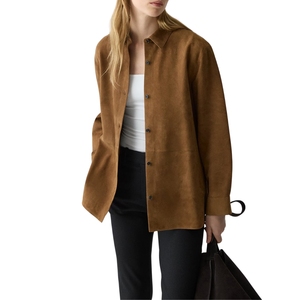 Femmes printemps tricoté coton Blouse manches longues bouton haut bureau décontracté hauts à la mode pour la vente en gros pour l'été automne fronts - Product Image 2