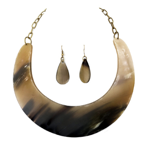 À la mode vente chaude meilleur design en gros à la main corne de buffle femme corne de buffle collier bijoux de mode bracelets femmes - Product Image 4