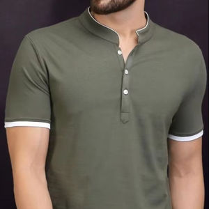 2025 Camisetas de polo para hombre con clase de la mejor calidad Camisetas de Polo de manga corta con logotipo personalizado de nuevo diseño informal más vendido - Product Image 1