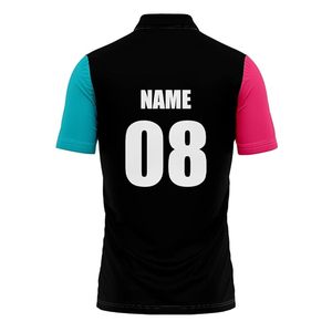 Sublimación Camiseta personalizada Diseño Cricket Team Jerseys Nuevo diseño Sublimación Cricket Shirt Bádminton Poliéster Polo Shirt - Product Image 4