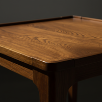 Table basse carrée moderne pour salon, en bois d'hévéa, placage MDF, frêne, durable, OEM ODM, garantie 1 an, marque PKP