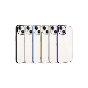 Étui de protection rigide en PC de qualité supérieure de la série Riksos pour iPhone 15 Plus, cadre coloré, coque de téléphone avec technique de givrage, protection du téléphone - Product Image 2