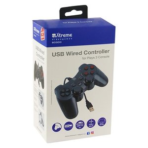 For PlayStation 3 Wired Gamepad 90300 Black <b>Controller</b> <b>with</b> Shock and Vibration Motor Features Wireless BT Connection for Gaming - Product Image 2