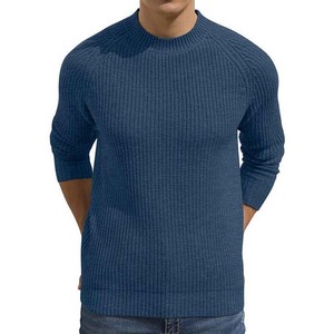 Pull tricoté Slim Fitness décontracté blanc haute rue Style respirant vêtements pour hommes tricots chandails bas quantité minimale de commande nouveauté - Product Image 3
