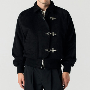 Nouvelle veste décontractée pour homme, coupe universitaire, en laine mélangée, avec poches et fermoirs métalliques solides, fabriquée sur mesure par le fabricant. - Product Image 1