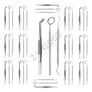Juego de 45 instrumentos dentales básicos Mirror Explorer College Plier Juego de examen de grado económico de 03 piezas de Instrumentos dentales - Product Image 3