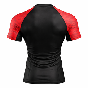 เสื้อยืดออกกำลังกายผู้ชายแบบรัดรูป แห้งเร็ว แขนสั้น สำหรับฟิตเนส กีฬา ยืดหยุ่น กระชับรูปร่าง รับผลิตแบบ OEM - Product Image 2