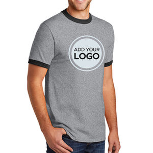 Ringer Crew Neck Camisetas | Athletic Running Gym Workout Camiseta de manga corta Tops Bulk Ringer T Shirt - Product Image 4