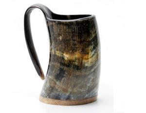 Corne à boire viking sculptée à la main en os de bœuf/vache, qualité supérieure, vente chaude - Product Image 1