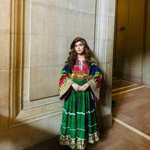 ชุดเดรสคอตตอนงานปักลาย kuchi afghan งานทำด้วยมือ - Product Image 2