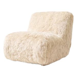 Sillón de Salón Acolchado de Mediados de Siglo, Estilo HEC Luxury, Tapizado en Piel de Oveja <span class=keywords><strong>Yeli</strong></span>, Giratorio, 100% Piel de Oveja, Silla Moderna para Dormitorio, Hecho a Mano, Garantía de 10 Años - Product Image 2