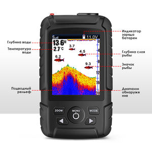 LUCKY FF718LICD-ICE_RU Sondeur de poissons numérique sans fil pour la pêche sur glace, double fréquence 83KHZ/200KHZ, portée de 100M, pêche sur glace - Product Image 4